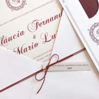 Convite de Casamento Clássico - Gran Marsala