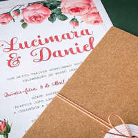 Convite de Casamento romântico - Jardim Real