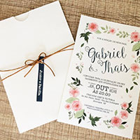 Convite de Casamento romântico - Jardim Secreto